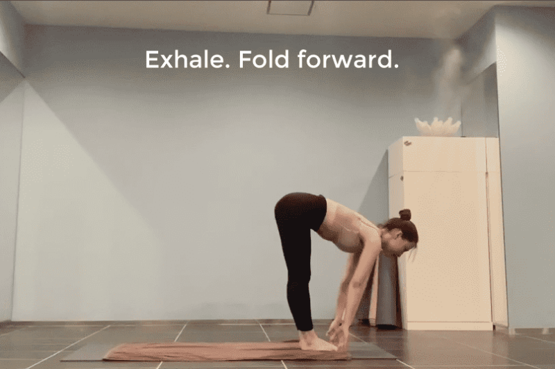 Half Standing Forward Fold・半分の前屈